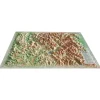 Carte 3D<3DMAP Les Hautes-Alpes + Cadre