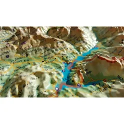 Carte 3D<3DMAP Les Hautes-Alpes + Cadre