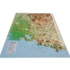 Carte 3D<3DMAP Les Massifs De Provence + Cadre