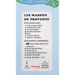 Carte 3D<3DMAP Les Massifs De Provence + Cadre