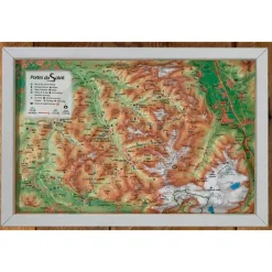 Carte 3D<3DMAP Les Portes Du Soleil + Cadre