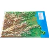 Carte 3D<3DMAP Les Pyrénées-Orientales + Cadre
