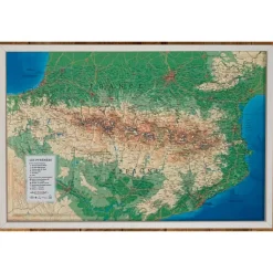 Best Les Pyrénnées + Cadre Carte 3D