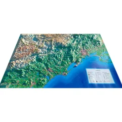 Carte 3D<3DMAP L'hérault + Cadre