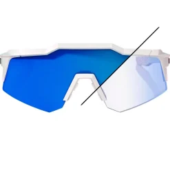 Lunettes Femme|Lunettes Photochromiques<1 Lunettes de soleil 00% Speedcraft Xs Bastille Pearl White Glitter Blue Mirror Photochromic Lens