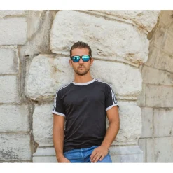 Lunettes Femme<AZR Lunettes de soleil Andy Noire Ecaille Mate Multicouche Bleu