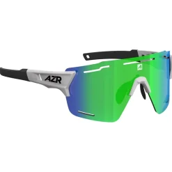 Lunettes Femme|Lunettes Femme<AZR Lunettes de soleil Aspin 2 Rx Blanche Mate Noir Multicouche Vert