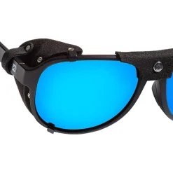 Lunettes Femme|Lunettes Polarisées<AZR Lunettes de soleil Cime Mat Noir Multicouche Bleu