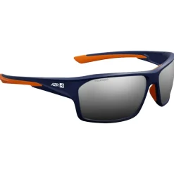Hot Lunettes de soleil Elite Bleue Mate Orange Polarisant Gris Miroir Femme Lunettes Femme|Lunettes Polarisées