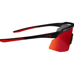 Lunettes Femme|Lunettes Trail<AZR Lunettes de soleil Iseran Noire Mate Rouge Multicouche Rouge
