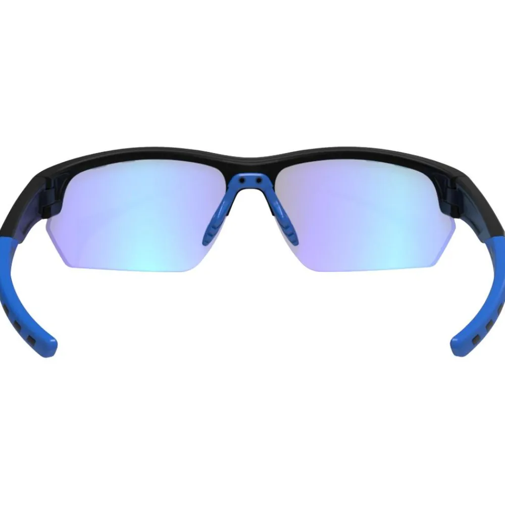 Lunettes Trail|Lunettes Trail-Running<AZR Lunettes de soleil Izoard Noire Mate Bleue Photochromique Irisé Bleu