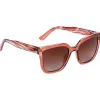 Best Lunettes de soleil Kate Crystal Rose Vernie Polarisant Gris Dégradé Femme Lunettes Femme|Lunettes Polarisées