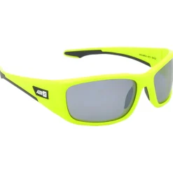 Lunettes Polarisées|Lunettes Femme<AZR Lunettes de soleil Nouméa Jaune Fluo Gris Miroir Polarized