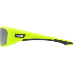 Lunettes Polarisées|Lunettes Femme<AZR Lunettes de soleil Nouméa Jaune Fluo Gris Miroir Polarized