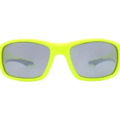 Lunettes Polarisées|Lunettes Femme<AZR Lunettes de soleil Nouméa Jaune Fluo Gris Miroir Polarized