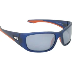 Lunettes de soleil Nouméa Mat Bleu Crystal Gris Miroir Polarized Femme Lunettes Femme|Lunettes Polarisées