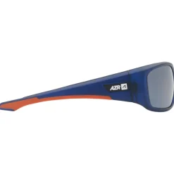 Lunettes de soleil Nouméa Mat Bleu Crystal Gris Miroir Polarized Femme Lunettes Femme|Lunettes Polarisées