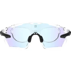 Lunettes Femme|Lunettes Homme<AZR Lunettes de soleil Pro Race Rx Crystal Vernie Noir Photochromique Irisé Bleu