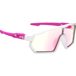 Lunettes Photochromiques|Lunettes Enfant<AZR Lunettes de soleil Pro Race Jr Rx Blanche Rose Vernie Photochromique Irisé Rose