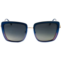 Online Lunettes de soleil Carla Shiny Gold Blue Purple Gradient Grey Polarized Femme Lunettes Femme|Lunettes Polarisées