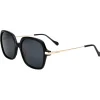 Lunettes Femme|Lunettes Polarisées<Binocle Eyewear Lunettes de soleil Marbella Shiny Gold Black Gradient Grey Polarized