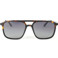 Outlet Lunettes de soleil Milano Noir Tortoise Grey Polarized Lunettes Polarisées