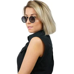 Discount Lunettes de soleil Amsterdam Or Brillant Noir Gradient Grey Polarized Femme Lunettes Femme|Lunettes Polarisées
