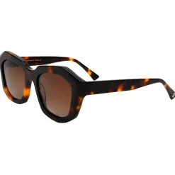Sale Lunettes de soleil Valentina Shiny Tortoise Brown Polarized Femme Lunettes Femme|Lunettes Polarisées