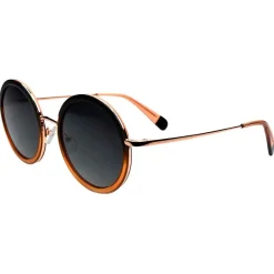 Lunettes Femme|Lunettes Polarisées<Binocle Eyewear Lunettes de soleil Monica Gold Pink Grey Polarized
