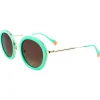Lunettes Femme|Lunettes Polarisées<Binocle Eyewear Lunettes de soleil Olivia Shiny Gold Pastel Green Gradient Grey Polarized