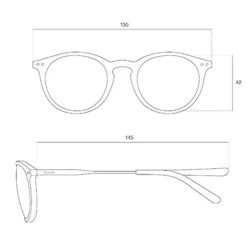 Lunettes Femme|Lunettes Polarisées<Binocle Eyewear Lunettes de soleil California Metal Gold Black Grey Polarized