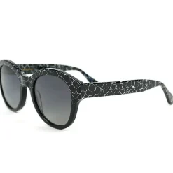 Sale Lunettes de soleil Sophia Shiny Black Gradient Grey Polarized Femme Lunettes Femme|Lunettes Polarisées