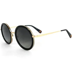 Discount Lunettes de soleil Monica Gold Grey Polarized Femme Lunettes Femme|Lunettes Polarisées