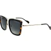 Lunettes Femme|Lunettes Polarisées<Binocle Eyewear Lunettes de soleil Carla Shiny Gold Black Gradient Grey Polarized