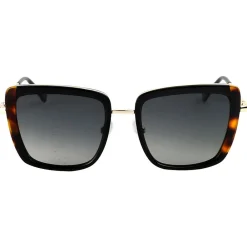 Lunettes Femme|Lunettes Polarisées<Binocle Eyewear Lunettes de soleil Carla Shiny Gold Black Gradient Grey Polarized