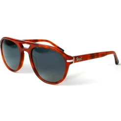 Lunettes Femme|Lunettes Polarisées<Binocle Eyewear Lunettes de soleil Bradley Shiny Orange Tortoise Gradient Grey Blue Polarized