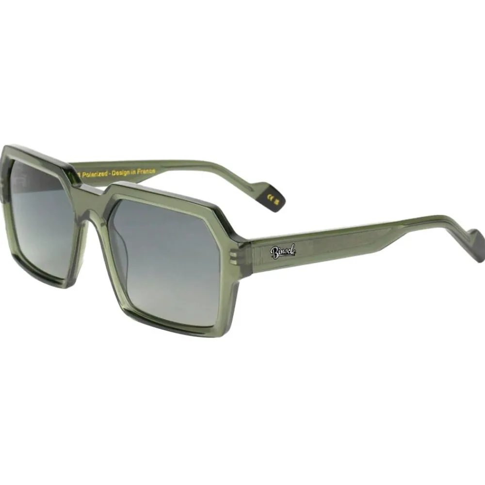 Lunettes Polarisées<Binocle Eyewear Lunettes de soleil Tyler Shiny Kaki Gradient Grey Polarized
