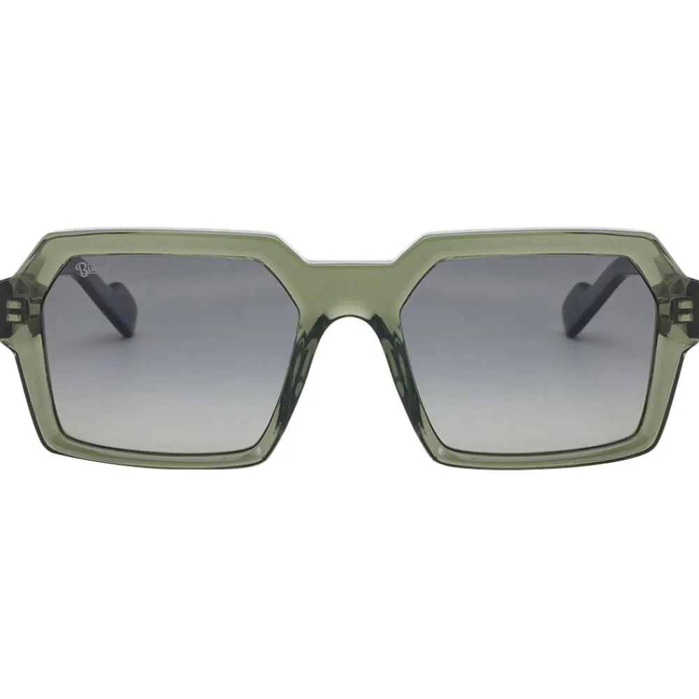 Lunettes Polarisées<Binocle Eyewear Lunettes de soleil Tyler Shiny Kaki Gradient Grey Polarized