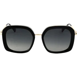 Lunettes Femme|Lunettes Polarisées<Binocle Eyewear Lunettes de soleil Diana Shiny Gold Black Gradient Grey Polarized