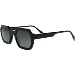 Online Lunettes de soleil John Shiny Black Gradient Grey Polarized Femme Lunettes Femme|Lunettes Polarisées