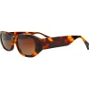 Lunettes Femme|Lunettes Polarisées<Binocle Eyewear Lunettes de soleil Lena Shiny Tortoise Gradient Brown Polarized