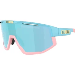 Outlet Lunettes de soleil Fusion Small Matte Pastel Blue Smoke Ice Blue Mirror Femme Lunettes, Visières|Lunettes Trail