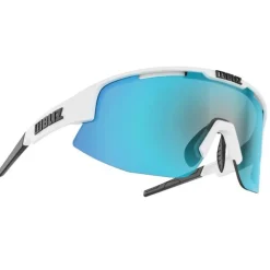 Lunettes, Visières|Lunettes Femme<Bliz Lunettes de soleil Matrix Small Matt White Smoke Blue Mirror