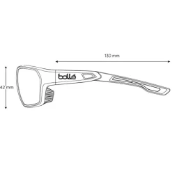 Lunettes Polarisées|Lunettes Femme<Bollé Lunettes de soleil Airfin White Matte Grey Volt+ Offshore Polarized
