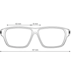 Lunettes de soleil Airfin Black Matte Blue Tns Polarized Femme Lunettes Polarisées|Lunettes Femme