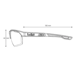 Lunettes Polarisées|Lunettes Trail<Bollé Lunettes de soleil Victus Pro Dark Grey Crystal Blue Volt+ Offshore