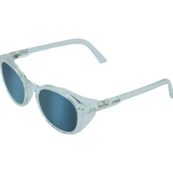 Best Lunettes de soleil Sidewalk Shiny Transparent Blue Mirror Femme Lunettes Femme
