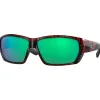 Lunettes Femme|Lunettes Polarisées<Costa Del Mar Lunettes de soleil Tuna Alley Tortoise Green Mirror Polarized