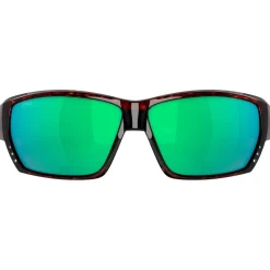 Lunettes Femme|Lunettes Polarisées<Costa Del Mar Lunettes de soleil Tuna Alley Tortoise Green Mirror Polarized