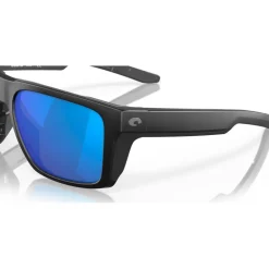 Lunettes de soleil Lido Matte Black Blue Mirror Polarized Femme Lunettes Femme|Lunettes Polarisées